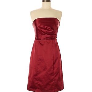 Red Strapless Party Dress [The Limited]